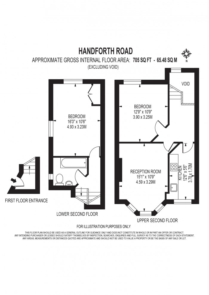 Floorplan for HANDFORTH ROAD, OVAL