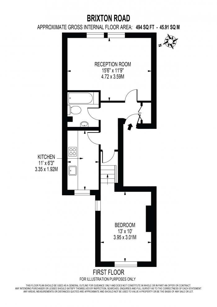 Floorplan for BRIXTON ROAD, OVAL