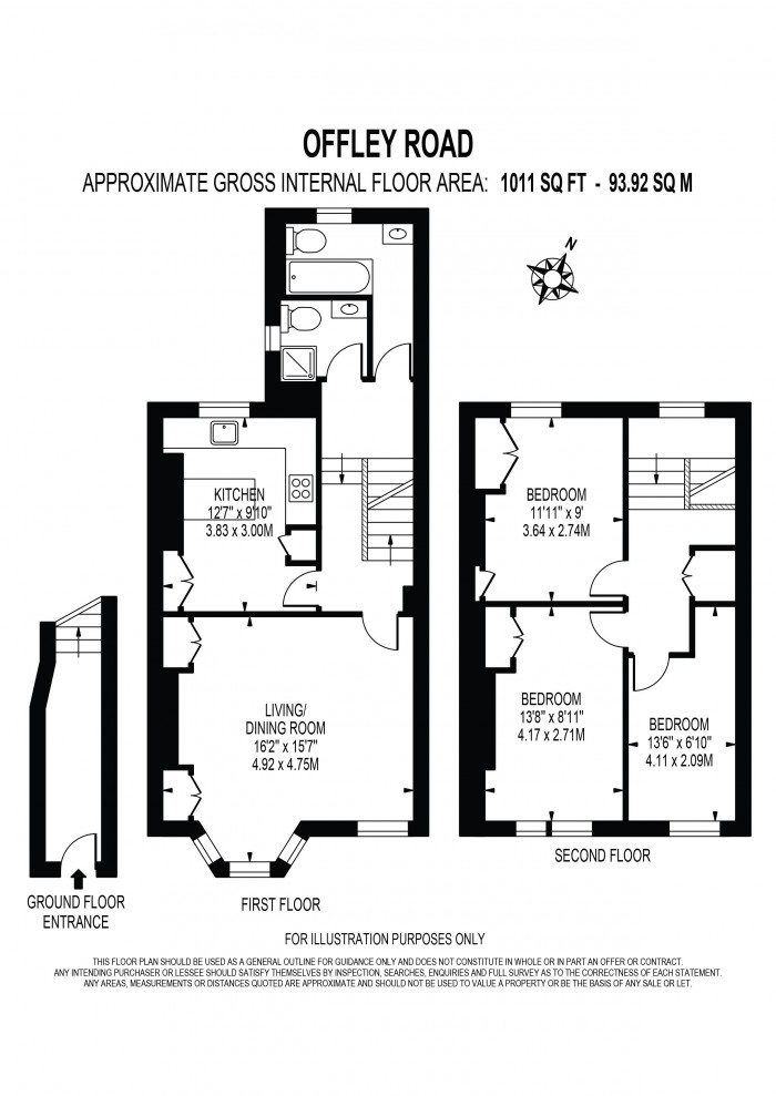 Floorplan for OFFLEY ROAD, OVAL