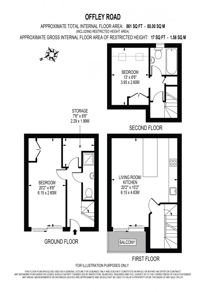 Floorplan for OFFLEY ROAD, OVAL, 