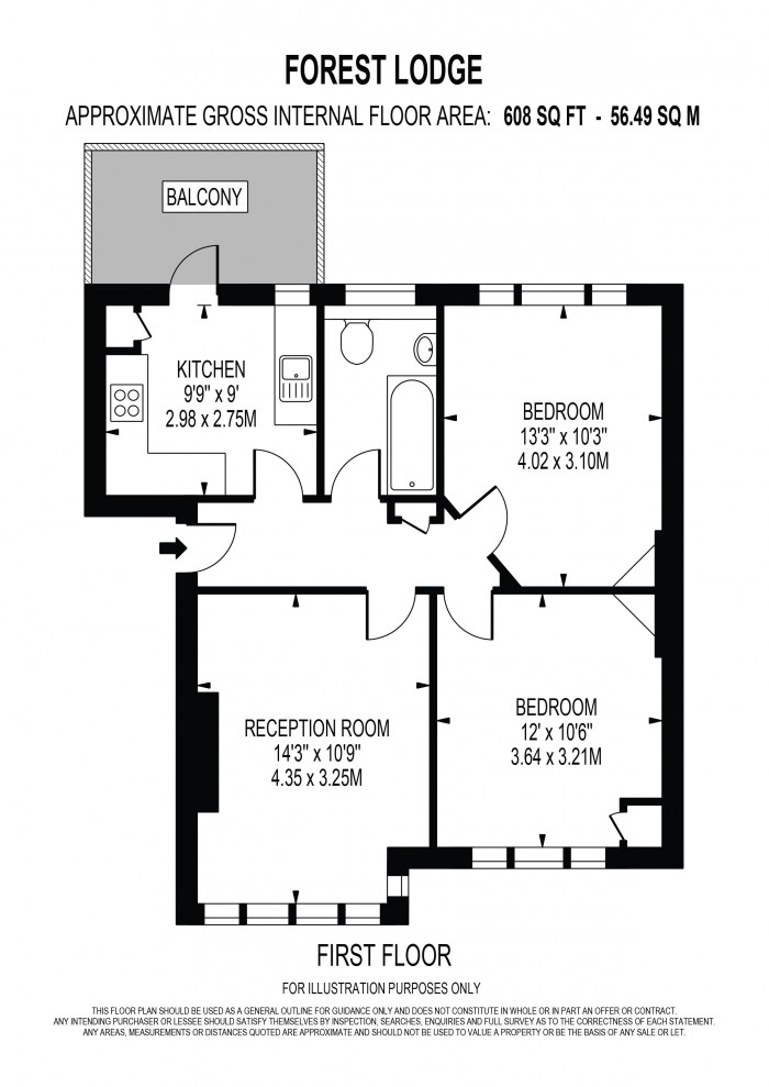 Floorplan for FOREST HILL, LONDON