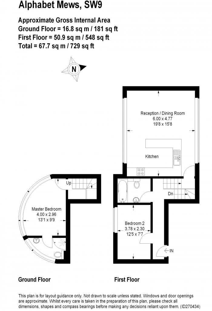Floorplan for ALPHABET MEWS, OVAL