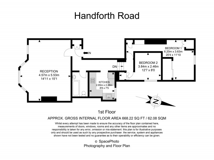 Floorplan for HANDFORTH ROAD, OVAL
