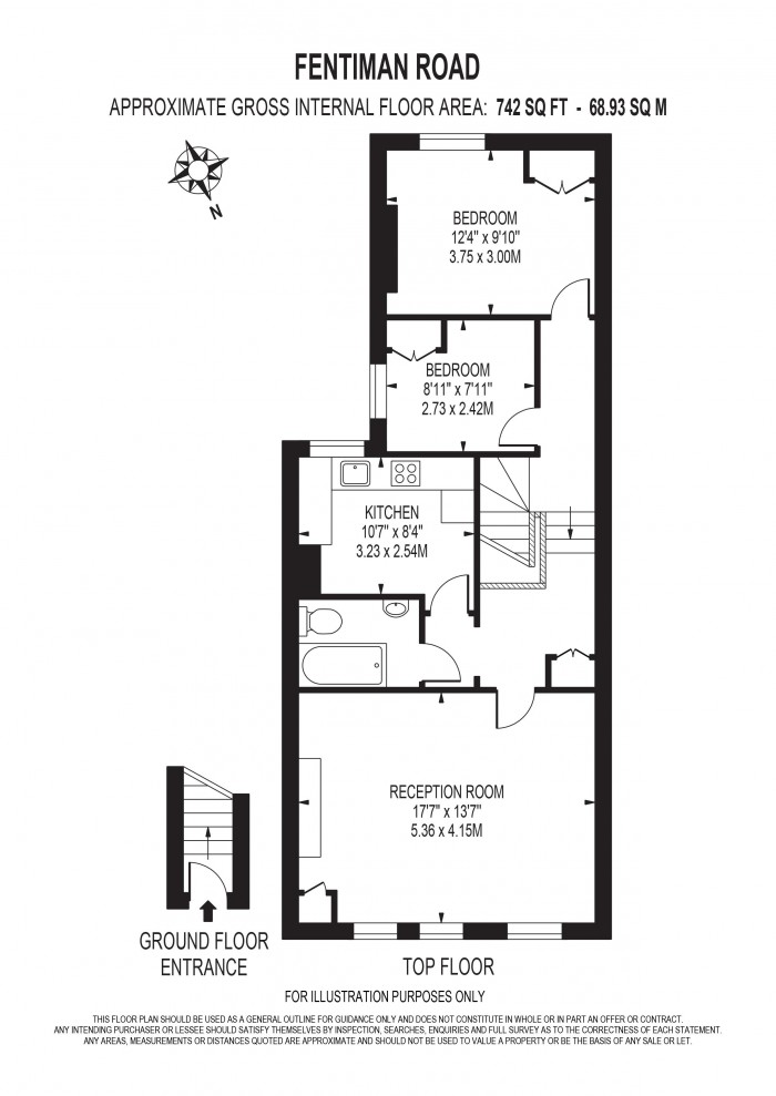 Floorplan for FENTIMAN ROAD, VAUXHALL