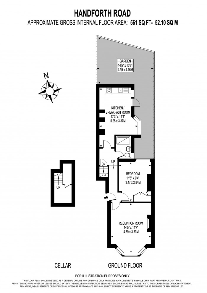 Floorplan for HANDFORTH ROAD, OVAL