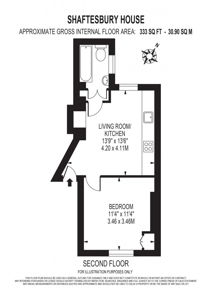 Floorplan for VAUXHALL WALK, VAUXHALL