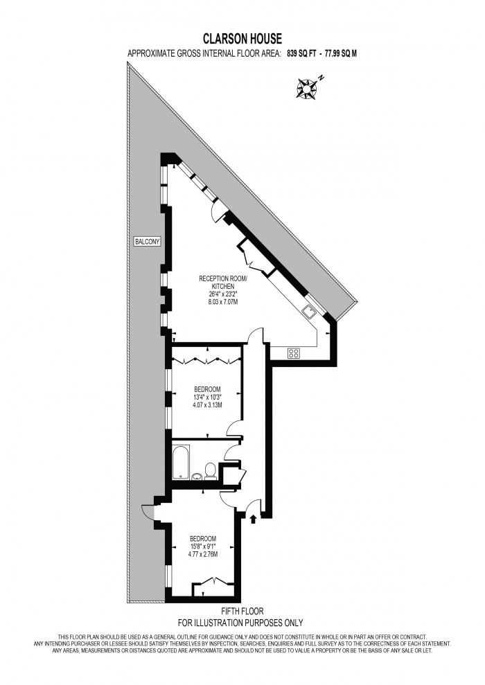 Floorplan for Bolton Crescent, Oval