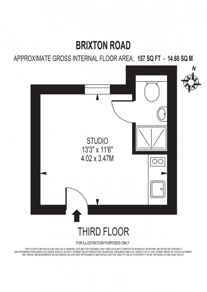 Floorplan for Brixton Road, Oval