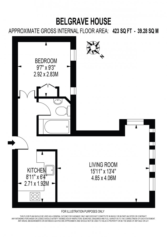 Floorplan for BELGRAVE HOUSE, OVAL