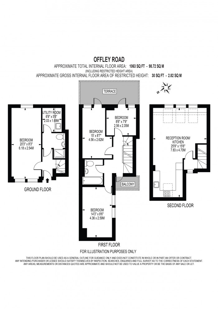 Floorplan for OFFLEY ROAD, OVAL, LONDON