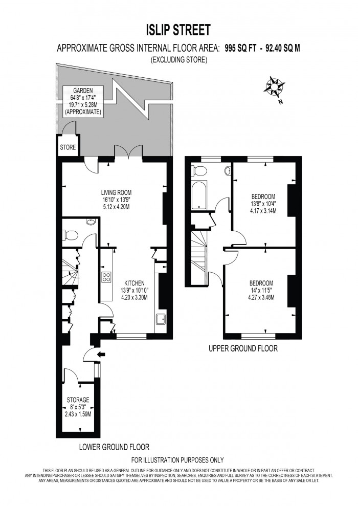 Floorplan for KENTISH TOWN, LONDON