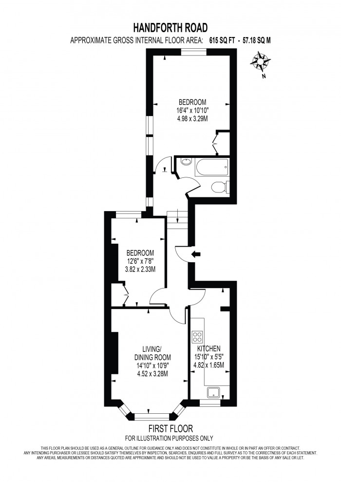 Floorplan for HANDFORTH ROAD, OVAL