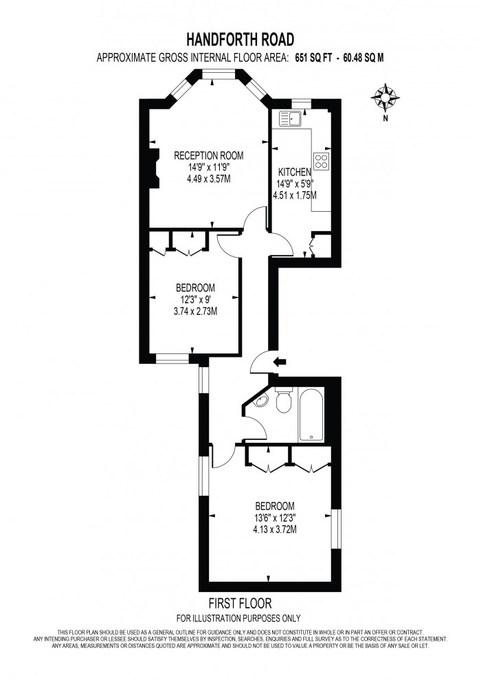 Floorplan for Handforth Road, Oval