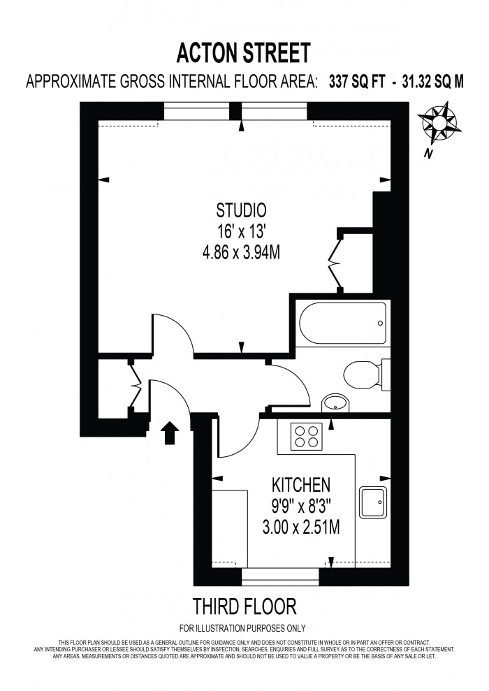 Floorplan for ACTON STREET, KING CROSS