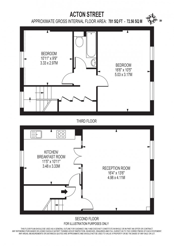 Floorplan for ACTON STREET,  KINGS CROSS