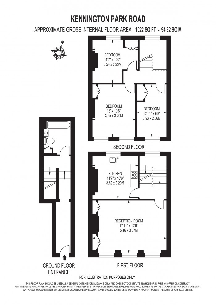 Floorplan for KENNINGTON PARK ROAD, KENNINGTON