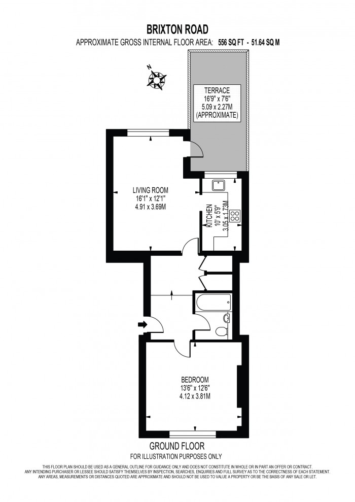 Floorplan for BRIXTON ROAD, OVAL