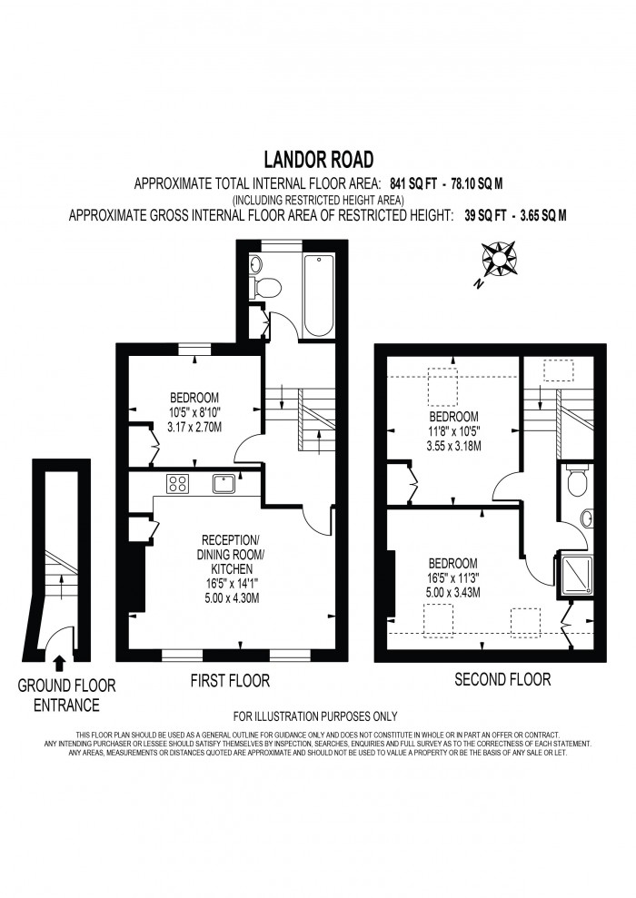 Floorplan for LANDOR ROAD, CLAPHAM NORTH