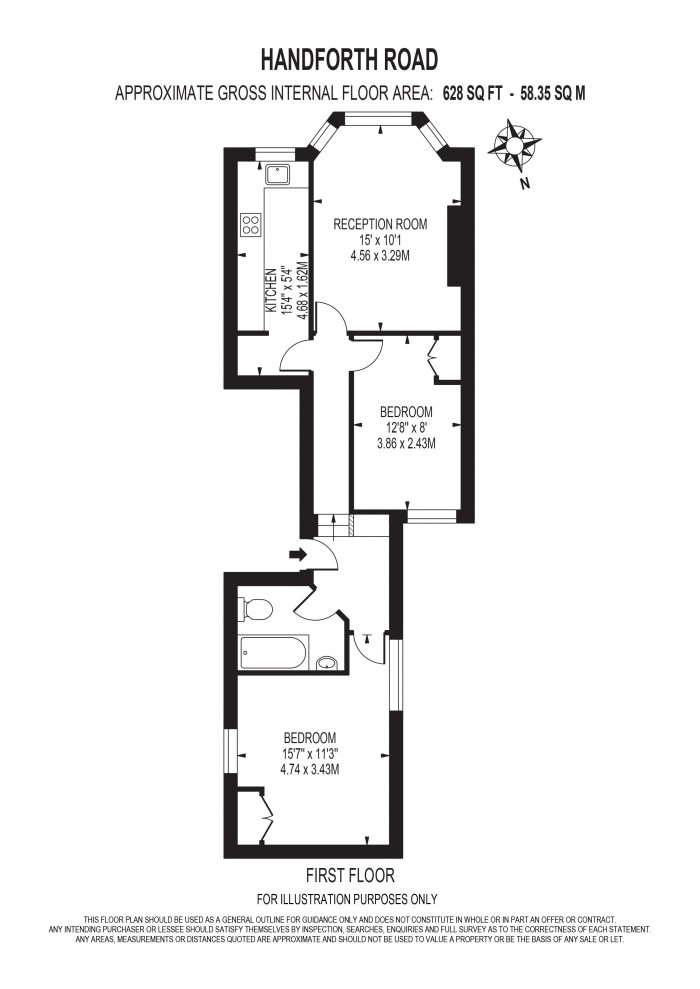 Floorplan for HANDFORTH ROAD, OVAL